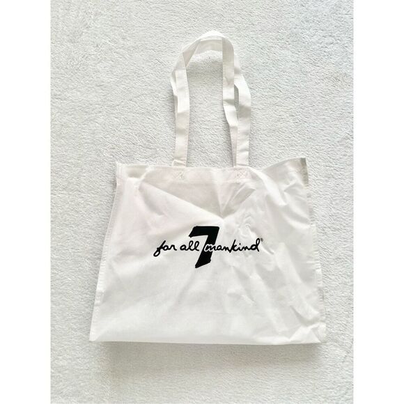 Seven for all mankind white and black tote bag  - Picture 1 of 2